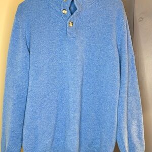 Men's Ledbury Wool Blue Sweater